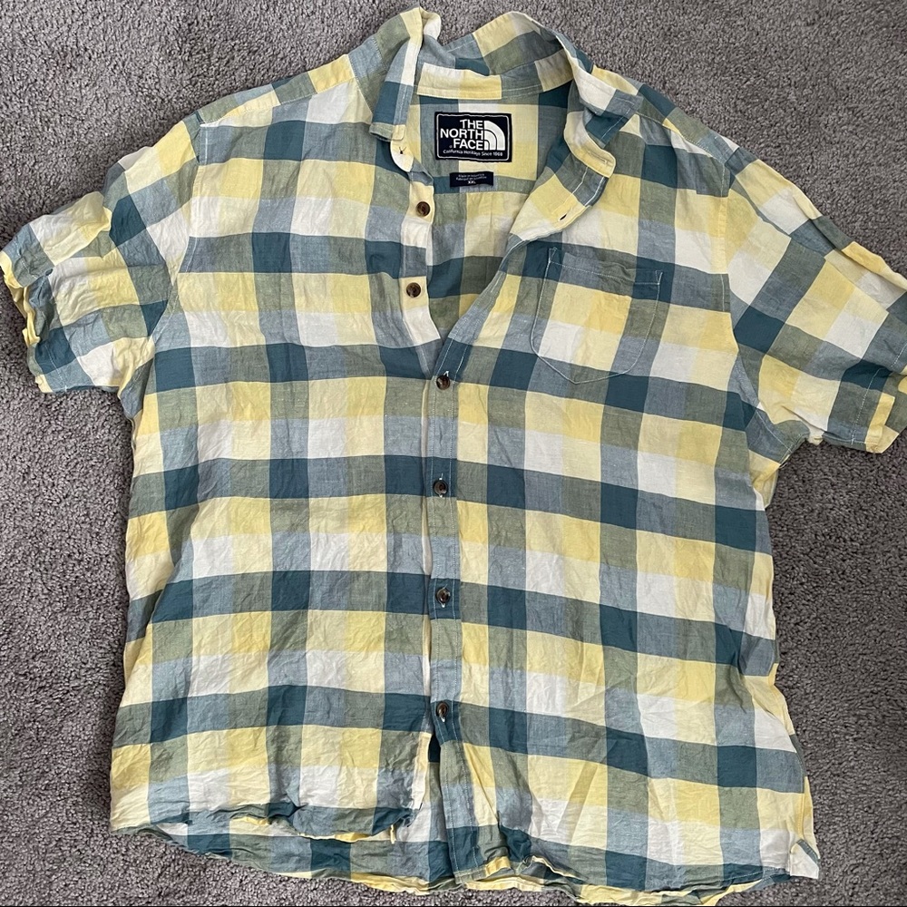 North Face Linen Button Down Shirt